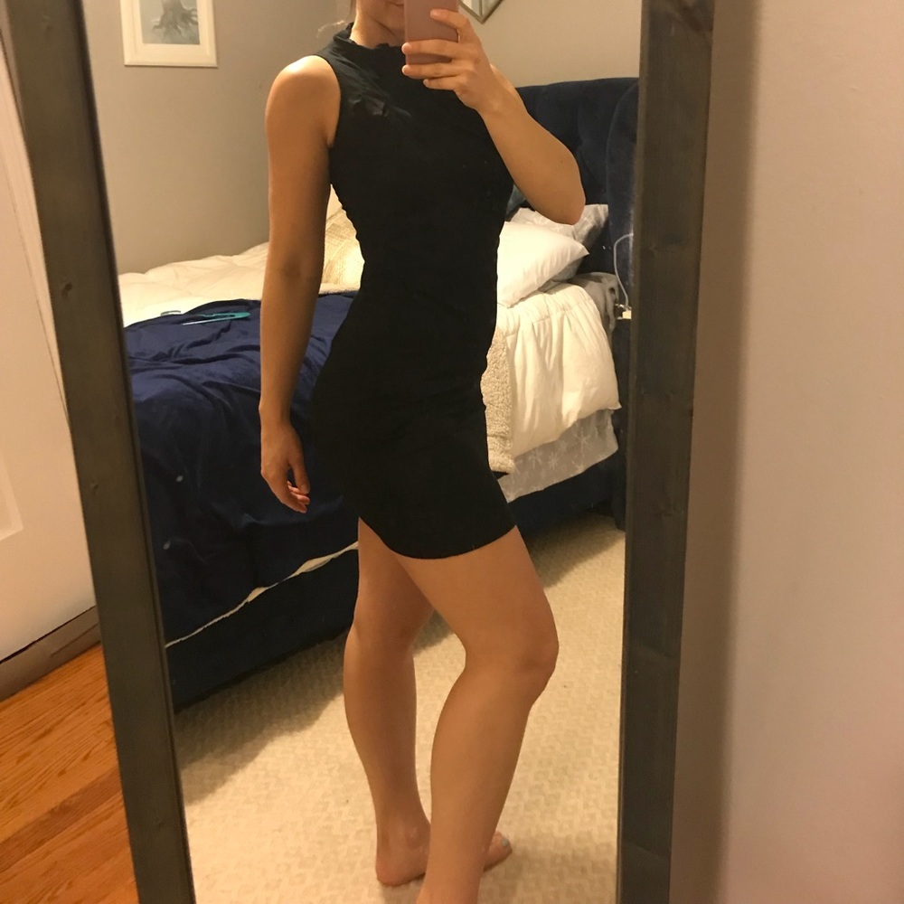 Sexy black cocktail dress